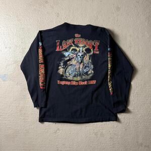 Vintage Bike Week 1997 Men's L Henley Tee Quad Hit